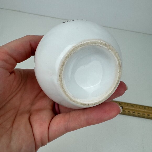 Vtg Puerto La Cruz Van Venezuela Souvenir Small Vase Ceramic Tabletop Gold Trim - Picture 10 of 13